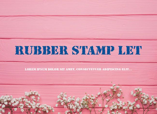 Rubber Stamp LET example